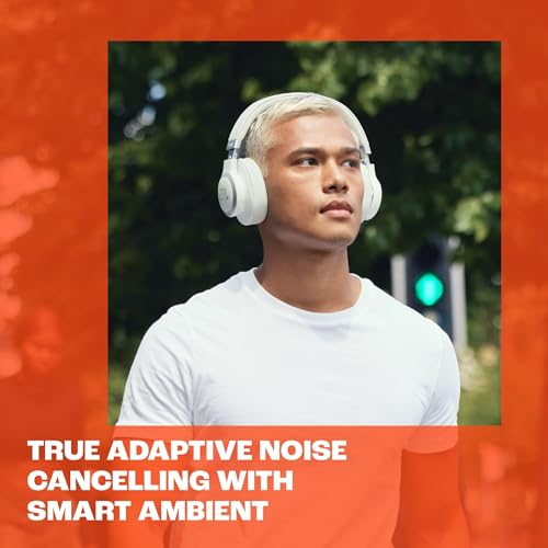 JBL Live 770 NC Kabellose Over-Ear Bluetooth-Kopfhörer mit aktiver Geräuschunterdrückung, Weiß