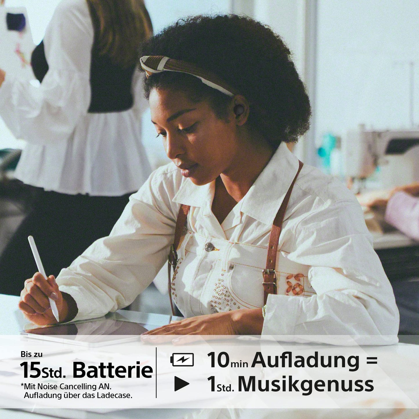 Bluetooth Noise-Cancelling-Kopfhörer Sony WF-C700N, kabellos, schwarz