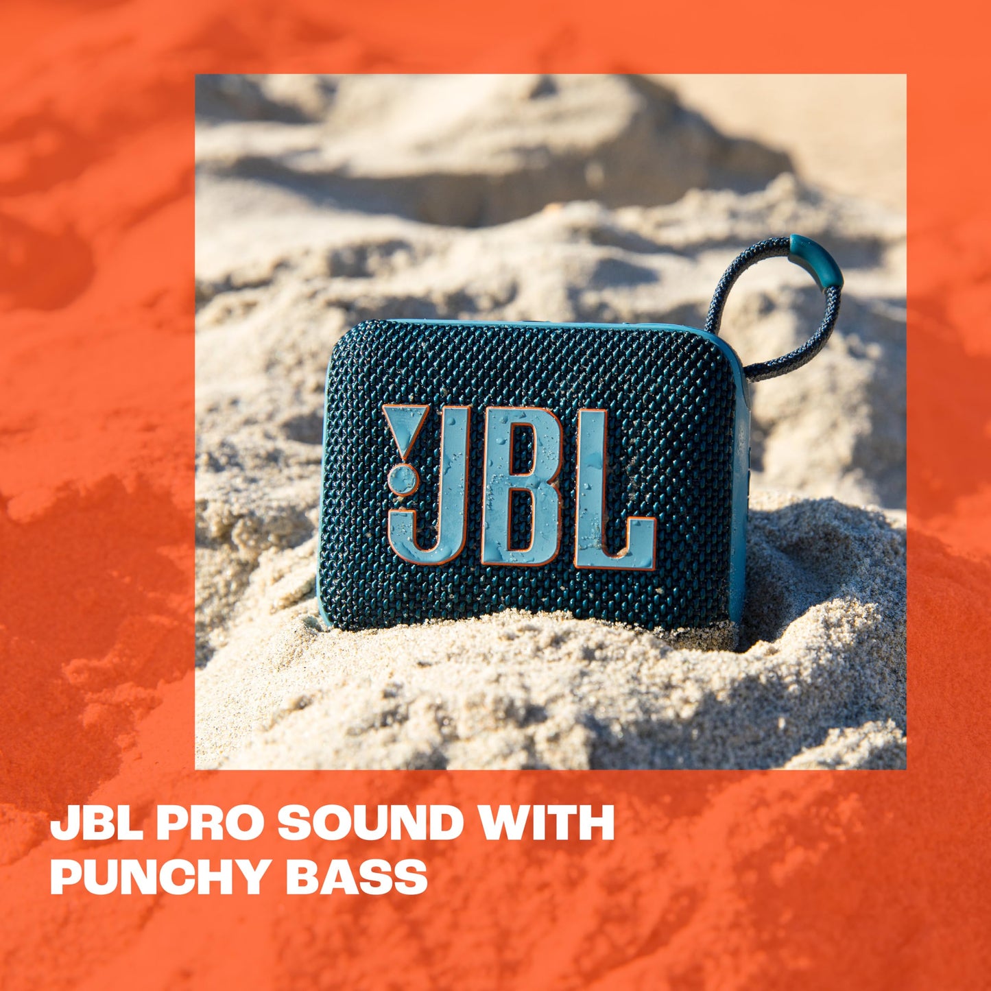 JBL Go 4 Tragbarer Bluetooth-Lautsprecher, Blau