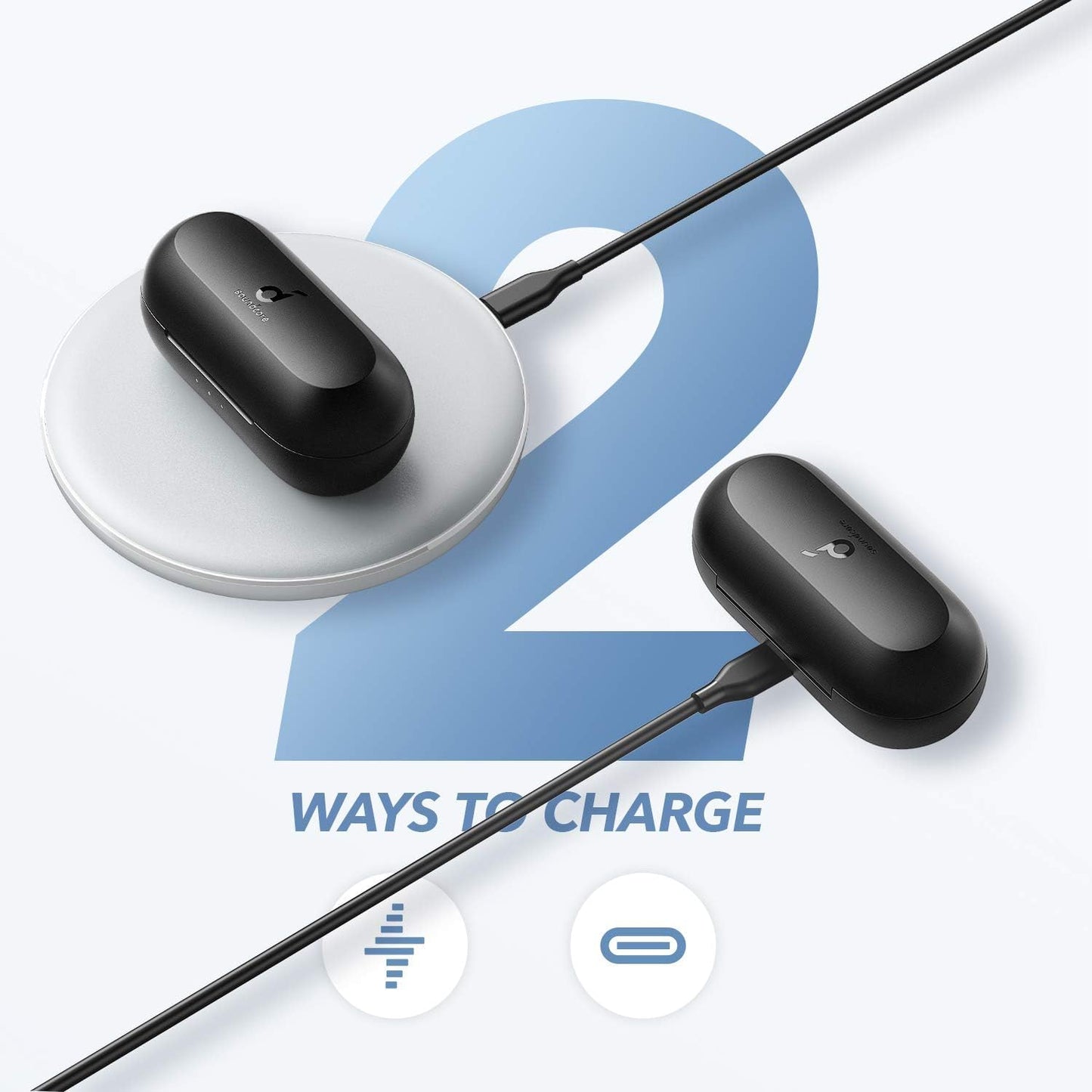 Soundcore A1 Sport Bluetooth In-Ear-Kopfhörer, IPX7 Wasserdicht, Schwarz