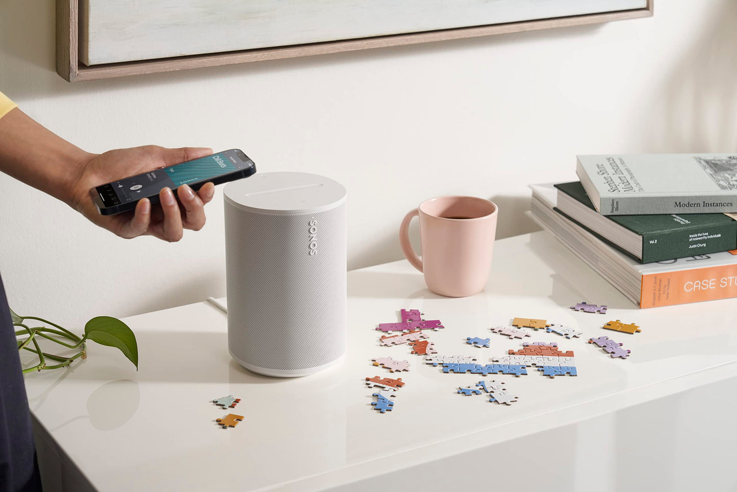 Sonos Era 100 Smart Speaker, WLAN & Bluetooth, Alexa-kompatibel, Weiß