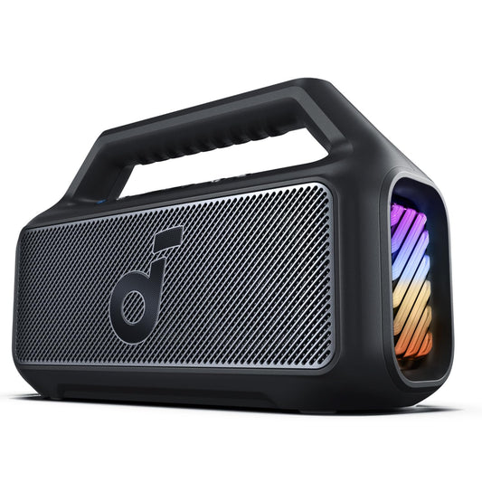 Anker Soundcore Boom 2 Tragbarer Bluetooth-Lautsprecher, 80W, Schwarz